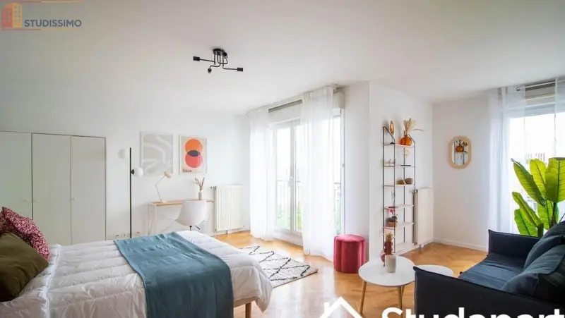 Studio 14m² Saint-Denis 93210 - Meublé, étage élevé - Photo 2