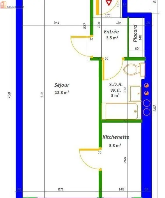Studio 28m² Rosny-sous-Bois - Étage élevé, DPE B - Photo 1