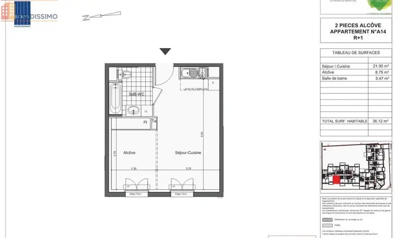 Studio 36m² Le Perreux-sur-Marne - Lumineux, calme - Photo 1