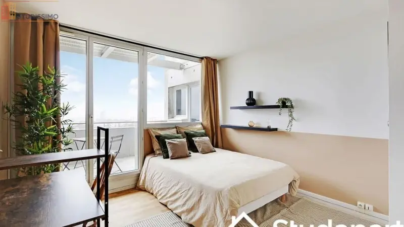 Studio meublé 13m² Le Kremlin-Bicêtre - Lumineux, 10e étage - Photo 9