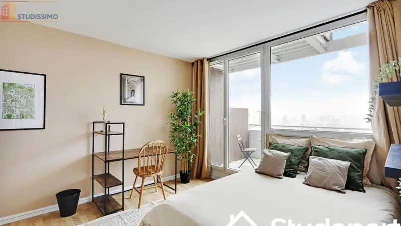 Studio meublé 13m² Le Kremlin-Bicêtre - Lumineux, 10e étage - Photo 8