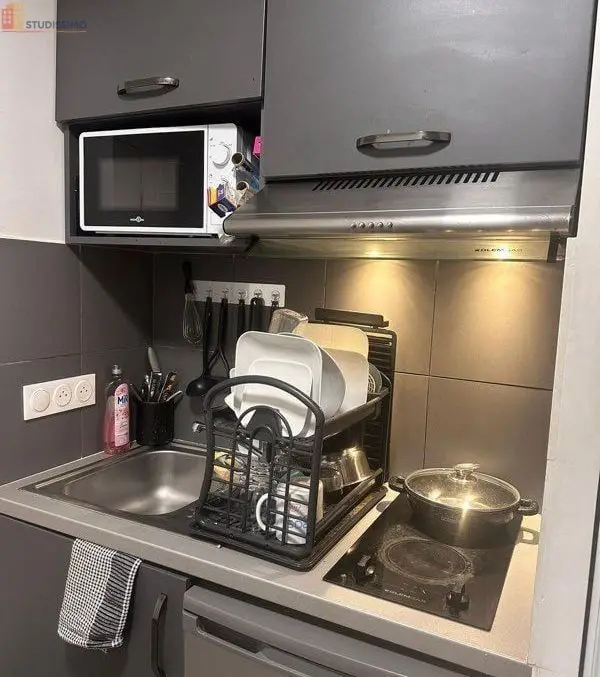 Studio meublé 26m² Arcueil - Étage élevé, DPE C - Photo 2