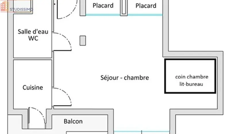 Studio meublé 32m² Joinville-le-Pont - 7e étage, lumineux - Photo 1