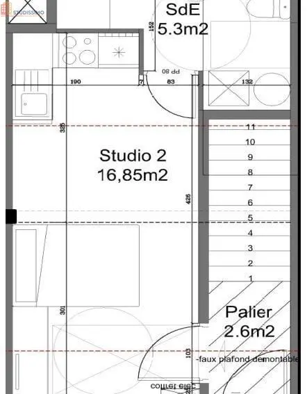 Studio meublé 21m² Vitry-sur-Seine 94400 - Meublé, DPE C - Photo 3