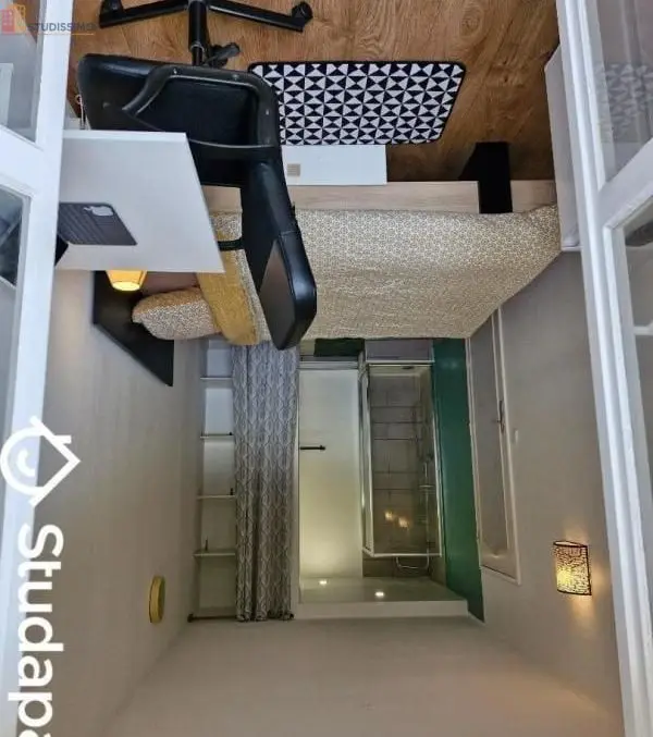 Studio meublé 10m² Cergy - Meublé, DPE A - Photo 12