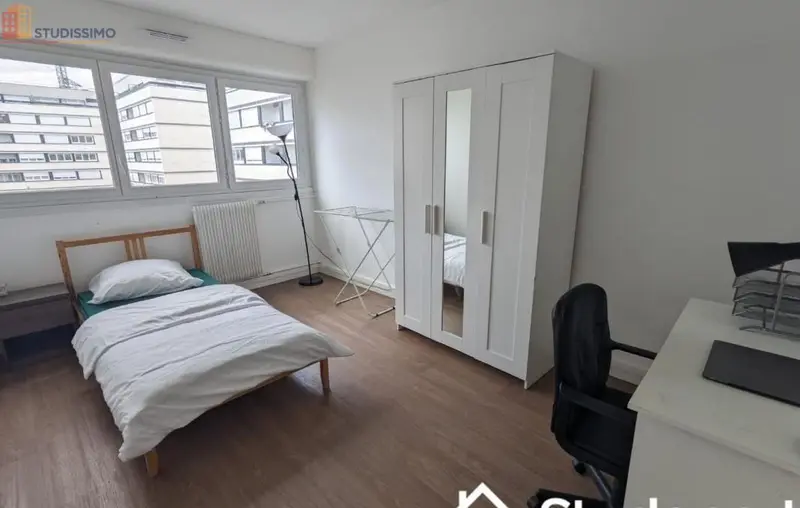 Studio meublé 10m² Pontoise 95300 - Meublé, DPE D - Photo 1