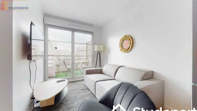 Studio meublé 9m² Bezons - Étage élevé, lumineux - Photo 4
