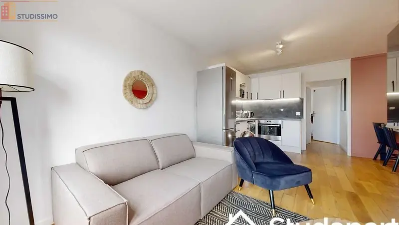 Studio meublé 9m² Bezons - Étage élevé, lumineux - Photo 1