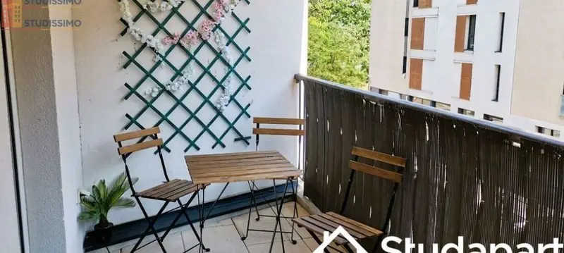 Studio meublé 9m² Cergy - Meublé, DPE B - Photo 1