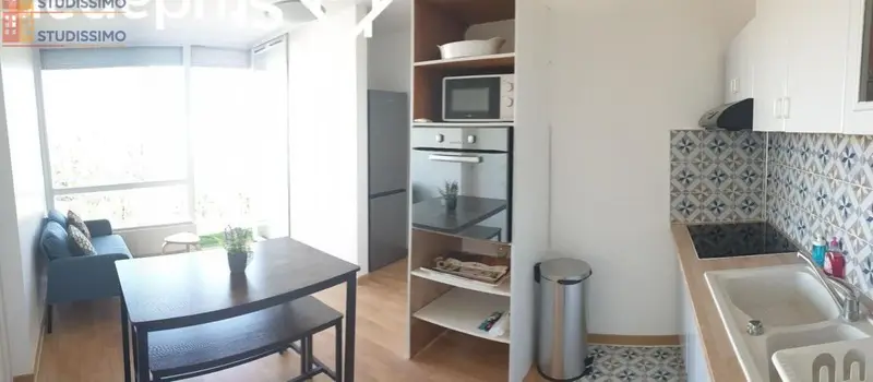Studio meublé 9m² Cergy - Calme, en étage élevé - Photo 4