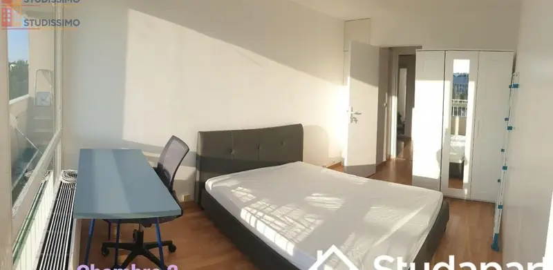 Studio meublé 9m² Cergy - Calme, en étage élevé - Photo 2