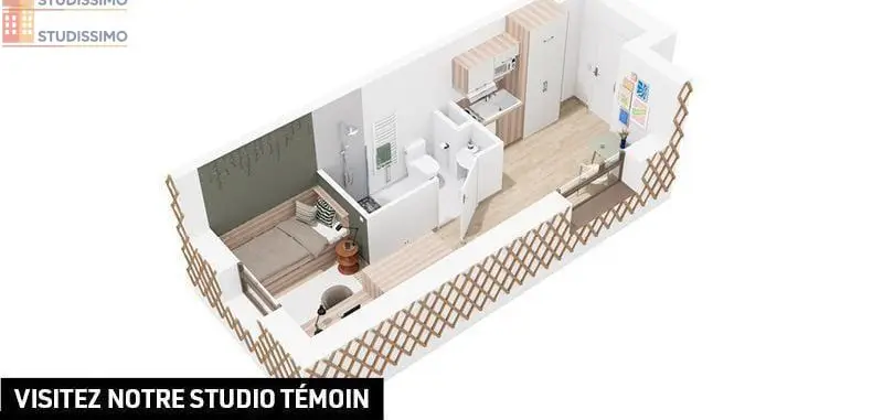 Studio 18m² La Roche-sur-Yon - Résidence La Treille - Photo 7