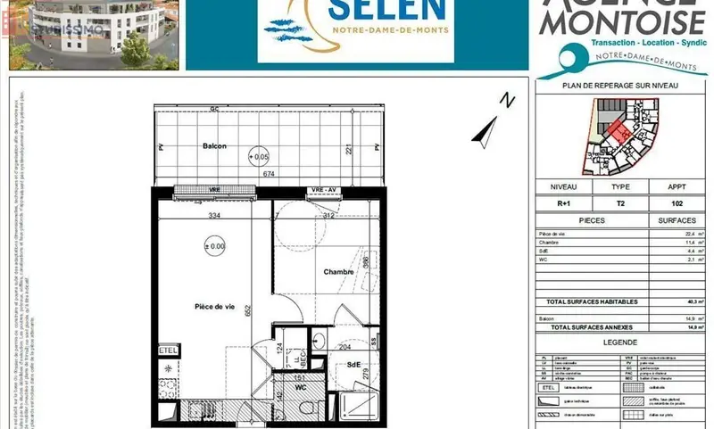 Studio 40m² Notre-Dame-de-Monts - 1er étage, lumineux - Photo 4