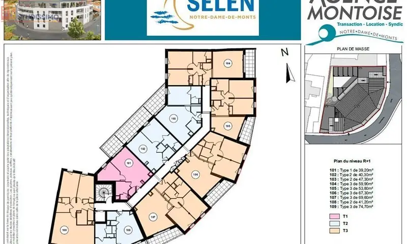 Studio 40m² Notre-Dame-de-Monts - 1er étage, lumineux - Photo 3
