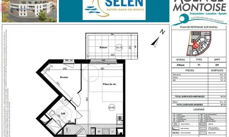 Studio 41m² Notre-Dame-de-Monts - Dernier étage, lumineux - Photo 4