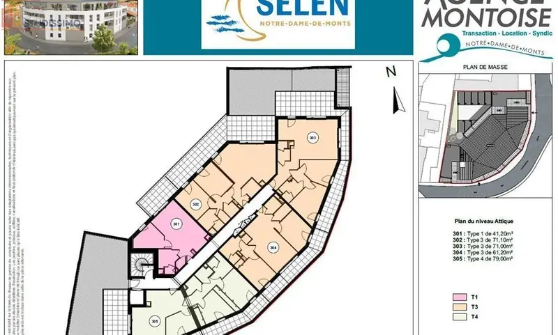 Studio 41m² Notre-Dame-de-Monts - Dernier étage, lumineux - Photo 2