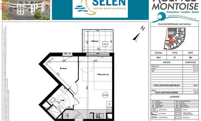 Studio 39m² Notre-Dame-de-Monts - 2e étage, lumineux - Photo 4