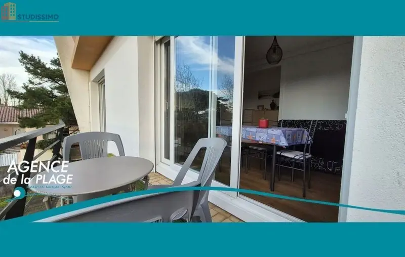 Studio 32m² Saint-Jean-de-Monts - DPE D, 1er étage - Photo 1