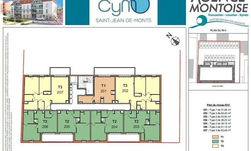 Studio 31m² Saint-Jean-de-Monts - Étage 2/3 - Photo 3
